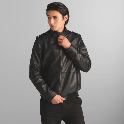 Members Only Men's Lambskin Leather Iconic Jacket