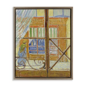 Stupell Industries Van Gogh View of Butcher's Shop Floating Frame Canvas Art - 1 of 4