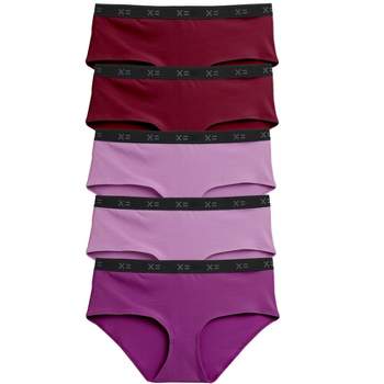 Tomboyx Lightweight 3-pack Hipster Underwear, Cotton Stretch Comfortable  Size Inclusive (xs-4x) Amethyst Small : Target