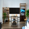 Alilang 23.50 Inch Corner Bookcase with Open Shelves and Metal Frame-Grey - 2 of 4