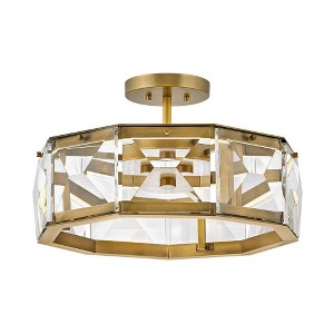 Fredrick Ramond Lighting Jolie 1 - Light Semi-Flush Mount in  Heritage Brass - 1 of 1
