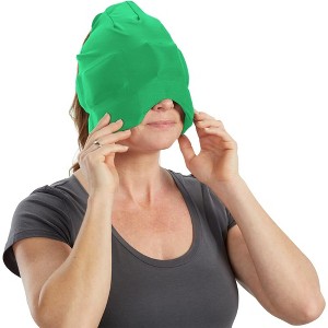 Aculief Headache, Migraine, & Stress Relief Hat - Natural Ice Mask for Tension & Muscle Pain – Green - 1 of 4