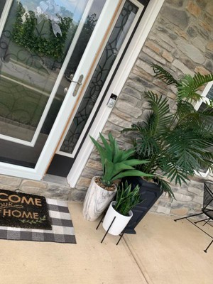 Nearly Natural 7' Green Paradise Palm Tree in Black Pot