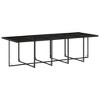 vidaXL Garden Dining Set Black, Cream White PE Rattan, Powder-Coated Steel - 3 of 4