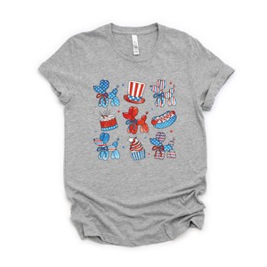 Simply Sage Market Patriotic Balloon Animal Chart Short Sleeve Tee - 1 of 4