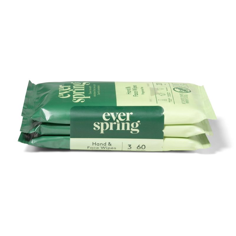 Hand and Face Wipes - Unscented - 3pk/60ct - Everspring&#8482;, 5 of 8