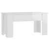 vidaXL Modern Coffee Table with Lift Top, Hidden Storage & Convertible Design, High Gloss White, Engineered Wood, 39.8"x19.3"x20.5" - 4 of 4