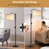 GTCLIGHTING Floor Lamp for Living Room, Adjustable Height Standing Lamps with 350° Rotate White Lampshade,Modern Tall Lamp for Bedroom Office - 2 of 4