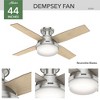 Hunter Dempsey 44" Lighted Ceiling Fan Brushed Nickel Finish with Integrated LED and Handheld Control - 4 of 4