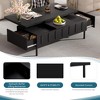 ORRD  Lift-Top Coffee Table w/ 2 Drawers & Hidden Storage - Space-Saving Multi-Functional Living Room Table - 4 of 4
