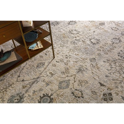 Claydon Taupe and Beige Synthetic Runner Rug 2'7" x 7'3"