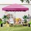 Tangkula 10 X 10 FT Pop up Canopy Tent Portable Foldable Patio Shelter w/ Wheeled Bag - 3 of 4