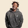Dalix Ghost Embroidered Washed Hooded Sweatshirt Fleece Soft Cotton Mens - 3 of 4