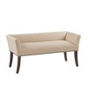 NicBex Accent Nailhead Trim Ottoman Bench with Back & Flared Arms,Upholstered Bedroom Bench Shoe Bench for Living Room,Bedside - 2 of 4