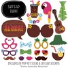 Big Dot of Happiness Tiki Luau - Tropical Hawaiian Summer Party Photo Booth Props Kit - 20 Count - 2 of 4