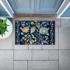 Stupell Industries Painted Blue Floral on Black Printed Outdoor Door Mat, design by Ani Del Sol, 18"x30" - 3 of 4