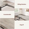 Dining Table Set for 4-6, 63" Large Extendable Dining Room Table Set for 6, Wood Rectangle Kitchen Table - 4 of 4