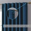 HLC.ME Lopez Velvet Premium Soft Light Filtering Back Tab Rod Pocket Window Treatment Curtain Panels - Set of 2 - 4 of 4