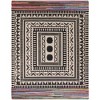 Unique Loom Chindi Cotton Collection Area Rug - Avani (7' 10" x 10' Rectangle Multi/Black) - 2 of 4