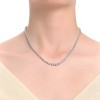 Guili Sterling Silver Tennis Necklace with Clear Cubic Zirconia, Designed to Exude Classic Elegance for Any Formal or Casual Occasion - 3 of 3