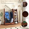 Zevemomo Wooden Golf Bag Organizer and Storage Rack, 2 Golf Bag Storage Rack with Wheels, for Garage, Suitable for Garage Home Golf Club, Brown - 2 of 4