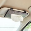 Zodaca Sun Visor Tissue Holder for Car, 12 Bags of Refill Tissues, Black, 24 Sheets Each - 2 of 4