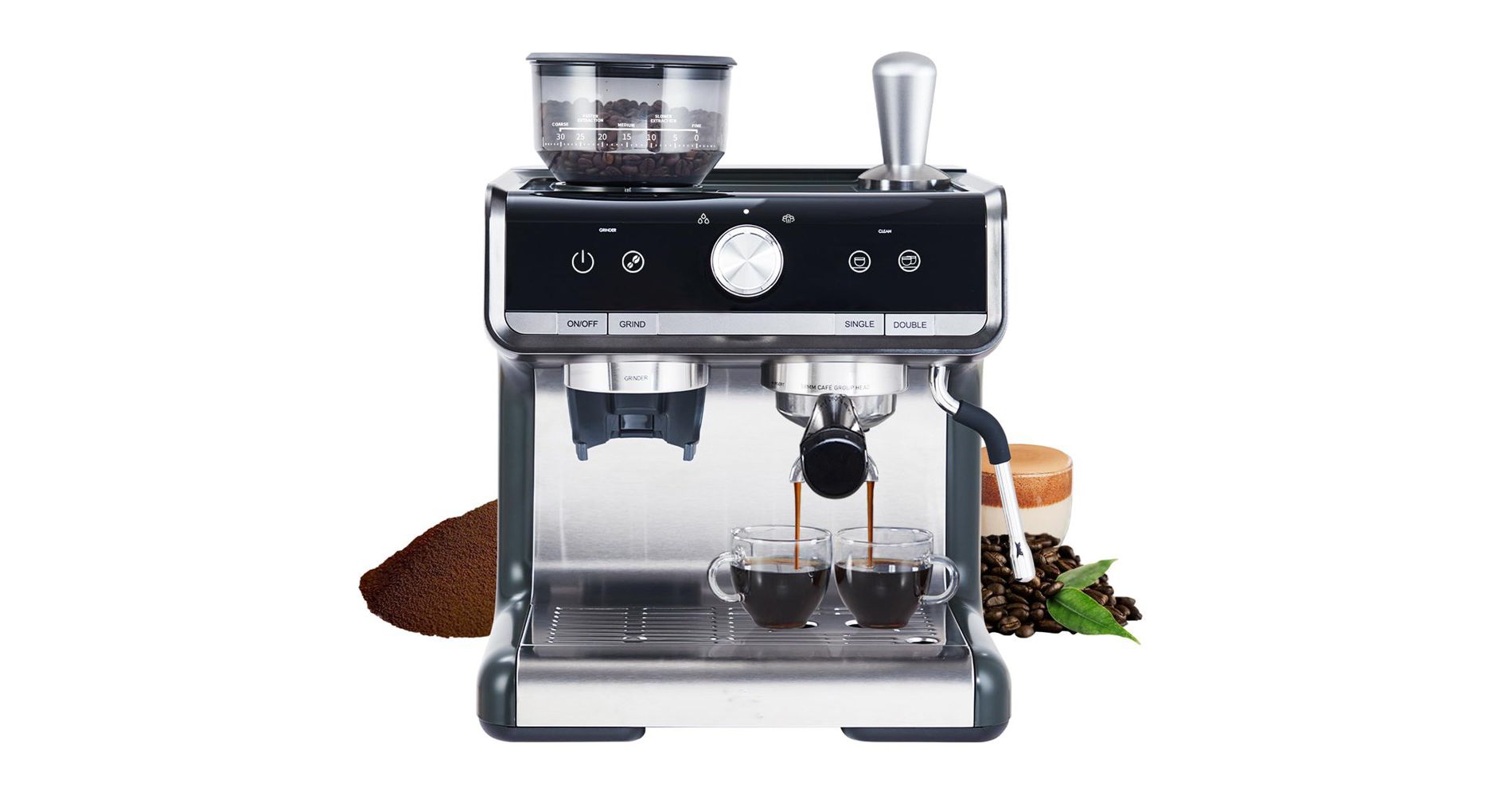 Espresso Machine With Grinder And Frother,20 BAR Professional Espresso Maker