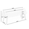 NicBex Bench with Soft Cushion,Modern Bench with Rubber Wooden Legs for Living Room,Entryway - 3 of 4
