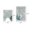 Sussexhome Soft Cotton & Absorbent Machine Washable Bath 2-Piece set - 20x31.5", 20x24" - 4 of 4