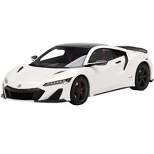 2022 Acura NSX Type S 130R White with Black Top 1/18 Model Car by Top Speed