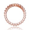 Chic Rose Gold Plated Band Ring with Brilliant Clear Cubic Zirconia Stones for a Timeless and Elegant Touch of Sparkle - 3 of 3