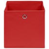 vidaXL Storage Boxes 4 pcs Red 12.6"x12.6"x12.6" Fabric - 3 of 4