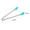 Unique Bargains Stainless Steel Silicone Tips Hand Shape Kitchen Cooking Food Tongs - 2 of 4