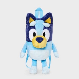 Kids' Bluey Plush 16" Backpack - Blue - 1 of 4