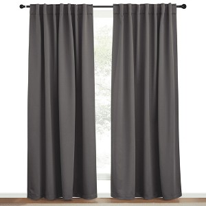 NICETOWN Backtab & Rod Pocket Blackout Thermal Curtain Panels, Set of 2 - 1 of 4