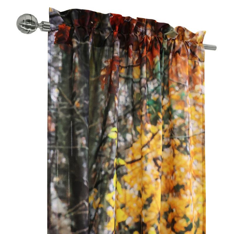 Habitat Photo Real Printed Mighty Pair of Wolves Light Filtering Pole Top Curtain Pair Each Panel 38" x 84" Multicolor, 3 of 6