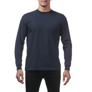 Pro Club Men's Heavyweight Cotton Long Sleeve Crew Neck T-Shirt - 1 of 4