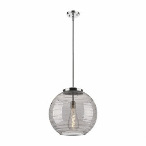 Athens Deco Swirl - 1 Light Pendant In Industrial Style-17.13 Inches Tall and 15.75 Inches Wide - 1 of 1