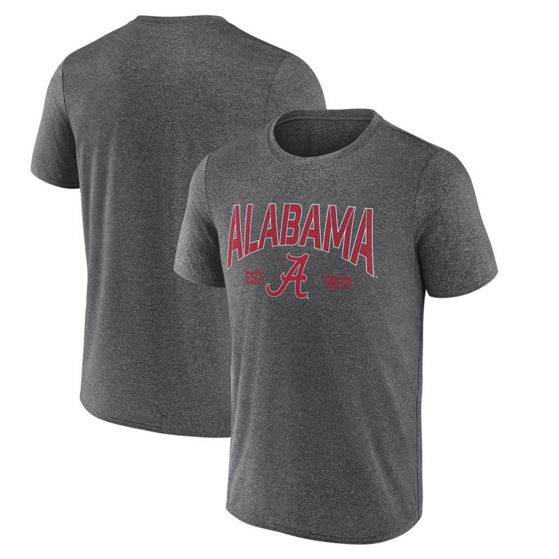 NCAA Alabama Crimson Tide Men&#39;s Heather Poly T-Shirt, 1 of 4