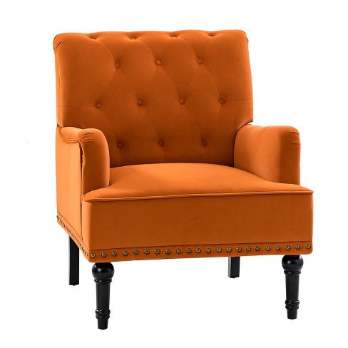 Bonifacio Armchair With Nailhead Trim | Karat Home-orange : Target