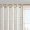 1 PCS 50x108in Plaid Rod Pocket and Back Tab Curtain Panel with Fleece Lining Natural - 2 of 4