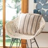 Varina Pillow - Blue/Natural - 16"X16" - Safavieh - 2 of 3