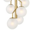 Possini Euro Design Alter Black Gold Pendant Chandelier 14 1/4" Wide Modern LED Frosted Glass 6-Light Fixture for Dining Room - 3 of 4
