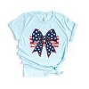 Simply Sage Market Blue and White Star Bow Coquette Short Sleeve Tee - 2 of 4