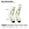 Cute Cartoon Cactus Women Printed Crew Socks Funny Funky Socks Soft Polyester Novelty Gifts for Artists Men - 2 of 4