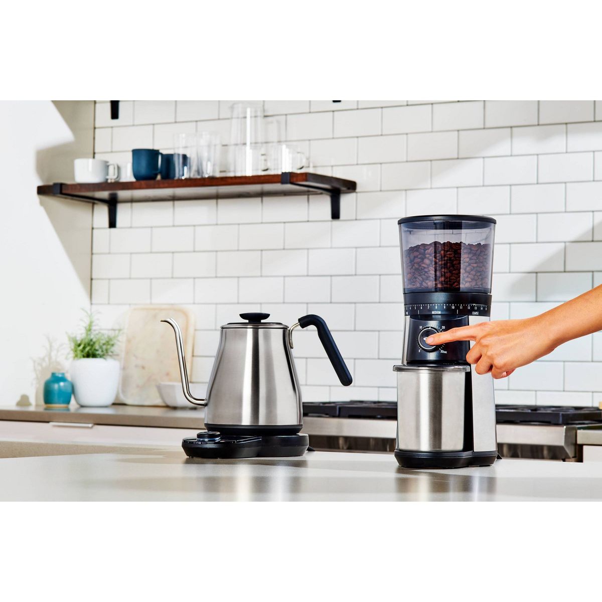 OXO Brew Conical Burr Coffee Grinder - Stainless Steel - thumbnail 6