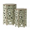 Janey 2-piece Patio Portable Side Table for Garden, Beach, Outdoor Furniture - Maison Boucle - 2 of 4