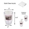 Evideco French Home Goods Stylish Clear Bathroom Tumbler - Perfect for Makeup Brushes, Toothbrushes, and More - Durable, Easy to Clean - image 2 of 4