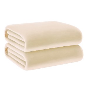 Continental Bedding 2 Pack Microplush Bed Blanket - Twin/Twin XL Size - Dorm Essentials - 50x70 Inch - 1 of 4