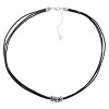 Silpada 'Lucky Spirit' Sterling Silver Leather Necklace, 18" + 2" - 3 of 4
